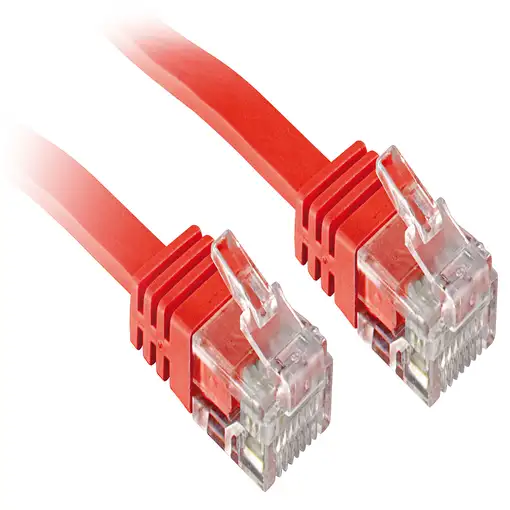 Lindy 0.3m Cat.6 cable de red Rojo 0,3 m Cat6