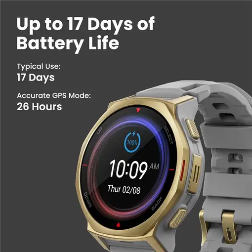 Amazfit T-rex 3 Pro 3,35 cm (1.32") AMOLED 44 mm Digital 466 x 466 Pixeles Pantall