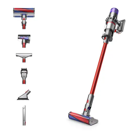 Aspirador escoba 2 en 1 en niquel y rojo, 25,2 V , V11 Fluffy DYSON Aspirador escoba 2 en 1 en niquel y rojo, 25,2 V , V11 Fluffy DYSON