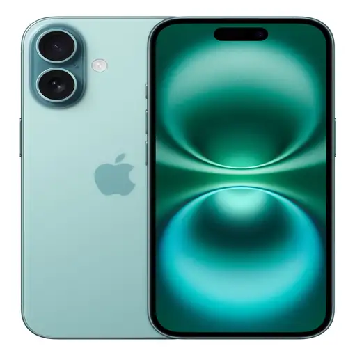 Apple iPhone 16 15,5 cm (6.1") SIM doble iOS 18 5G USB Tipo C 128 GB Verde azulado