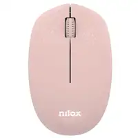 Nilox Ratón Wireless, 1000 DPI, 3 botones, Rosa