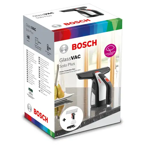 Bosch GlassVAC Solo Plus limpiador eléctrico ventana 0,1 L Negro, Blanco