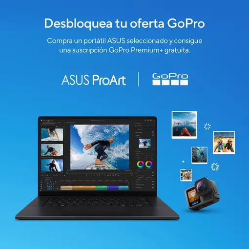 ASUS ProArt portátil H7606WX-SE024W Copilot+ PC 16 " 370 64 GB RAM 4000 GB SSD Sys