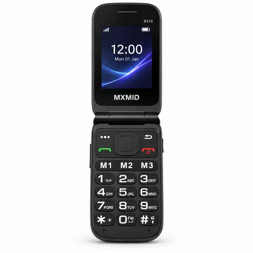 Telefono Móvil B316 Karawan Diseño Plegable Compacto y Clásico Ideal Para Uso Diar