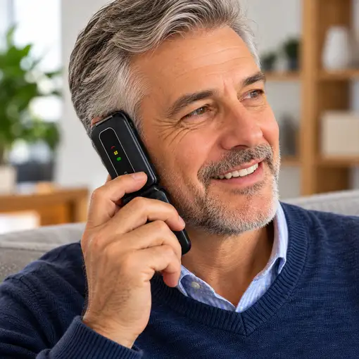 Telefono Móvil B316 Karawan Diseño Plegable Compacto y Clásico Ideal Para Uso Diar