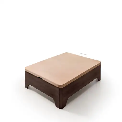 Canapé abatible con patas Elegance 38 cm 160x200 Wengué sin montaje MATRIS