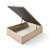 Canapé abatible de madera Estela 35 cm 135x190 Cambrian con montaje MATRIS