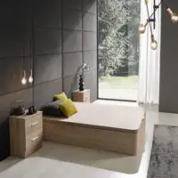 Canapé abatible de madera Diana 34 cm 160x200 Cambrian sin montaje MATRIS