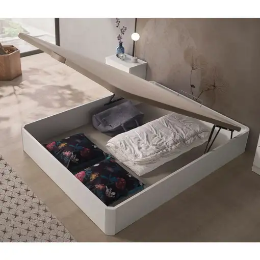 Canapé abatible de madera Diana 34 cm 180x200 Ártico con montaje MATRIS