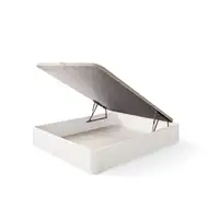 Canapé abatible de madera Diana 34 cm 90x190 Blanco sin montaje MATRIS