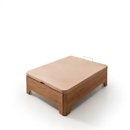 Canapé abatible con patas Elegance 38 cm 150x190 Cerezo sin montaje MATRIS