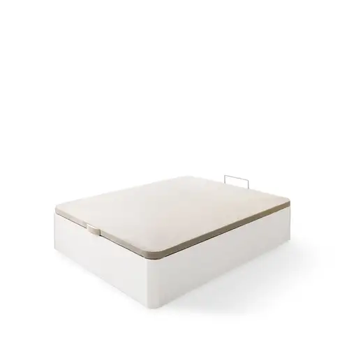 Canapé abatible de madera Diana 34 cm 150x190 Blanco sin montaje MATRIS
