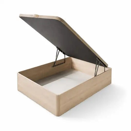 Canapé abatible de madera Estela 35 cm 150x190 Cambrian con montaje MATRIS Canapé abatible de madera Estela 35 cm 150x190 Cambrian con montaje MATRIS