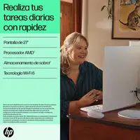 HP 27-cr0025ns AMD Ryzen™ 3 7320U 68,6 cm (27\) 1920 x 1080 Pixeles PC todo en uno