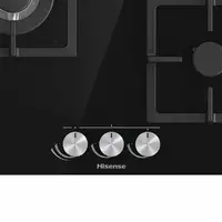 Hisense GG633B hobs Negro Encimera 58 cm Encimera de gas 3 zona(s)