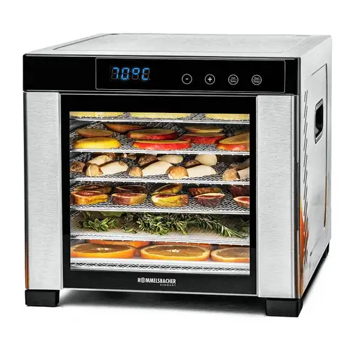 Rommelsbacher DA 900 deshidratador de alimentos Negro, Acero inoxidable 600 W Rommelsbacher DA 900 deshidratador de alimentos Negro, Acero inoxidable 600 W