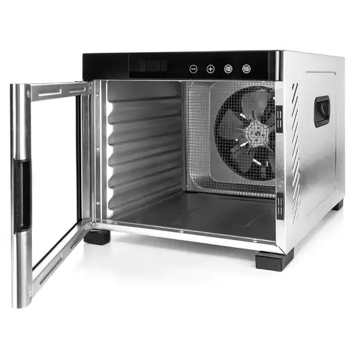 Rommelsbacher DA 900 deshidratador de alimentos Negro, Acero inoxidable 600 W