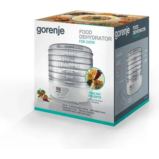 Gorenje FDK 24 DW Transparente, Blanco 240 W