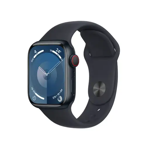 Apple Watch Series 9 41 mm Digital 352 x 430 Pixeles Pantalla táctil 4G Negro Wifi Apple Watch Series 9 41 mm Digital 352 x 430 Pixeles Pantalla táctil 4G Negro Wifi