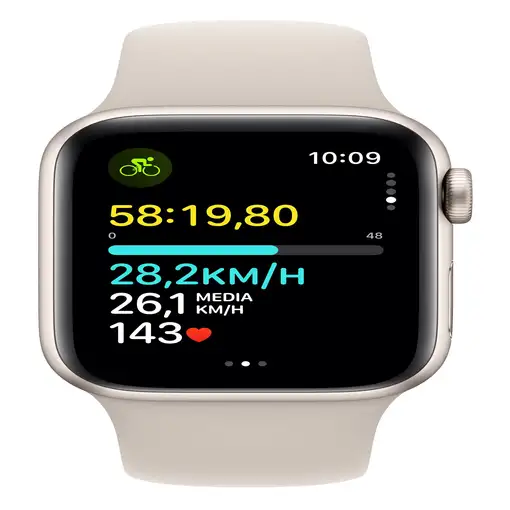 Apple Watch SE OLED 40 mm Digital 324 x 394 Pixeles Pantalla táctil 4G Beige Wifi