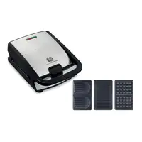 Tefal Snack Collection SW852D sandwichera 700 W Negro, Acero inoxidable