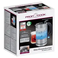 ProfiCook PC-WKS 1228 G tetera eléctrica 0,5 L 1100 W Acero inoxidable, Transparen