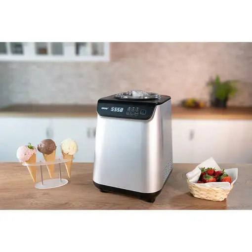 Unold 48825 máquina para helados Compresor de helados 1,2 L 135 W Negro, Plata