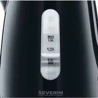 Severin WK 3410 tetera eléctrica 1 L 2200 W Negro