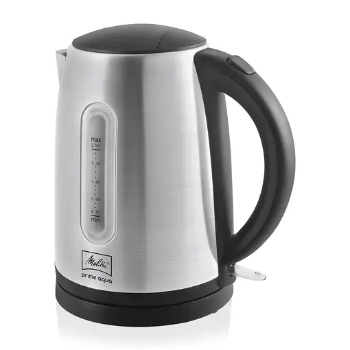 Melitta Prime Aqua tetera eléctrica 1,7 L 2200 W Negro, Acero inoxidable