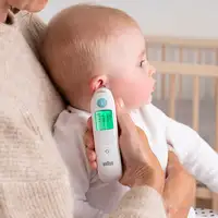 Braun ThermoScan 6 Termómetro de contacto Blanco Oído Botones