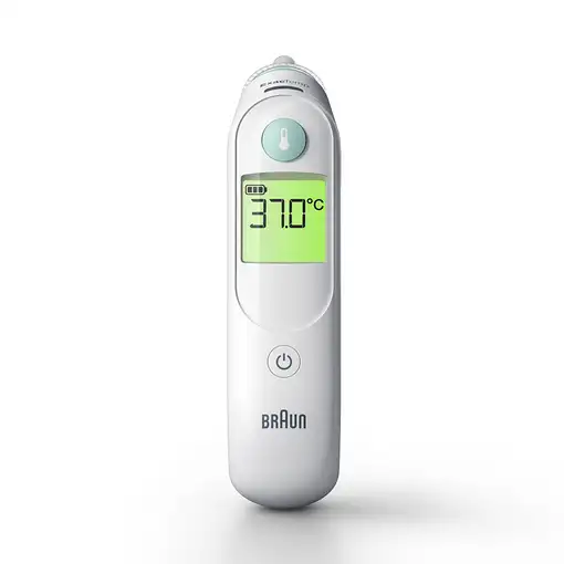 Braun ThermoScan 6 Termómetro de contacto Blanco Oído Botones
