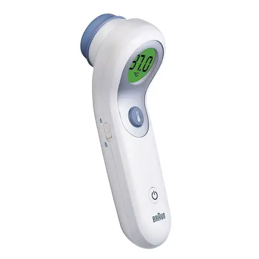 Braun BNT300WE termómetro digital Termómetro con sensor remoto Blanco Frente Boton
