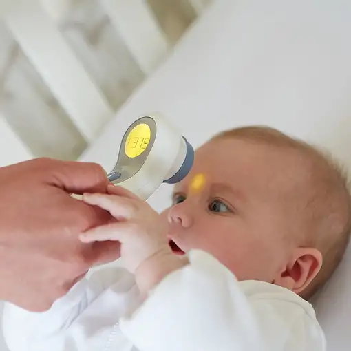 Braun BNT300WE termómetro digital Termómetro con sensor remoto Blanco Frente Boton