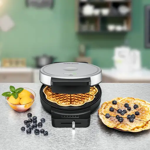 Rommelsbacher WA 850 gofrera 1 barquillo(s) 850 W Negro, Plata