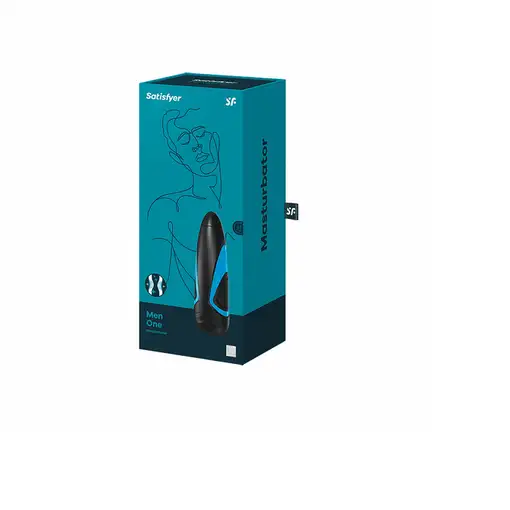 Satisfyer Men One Negro, Azul Acrilonitrilo butadieno estireno (ABS), Silicona
