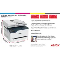 Xerox C235 A4 22 ppm Inalámbrica Copia/impresión/escaneado/fax PS3 PCL5e/6 ADF 2 b