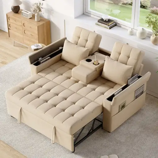 Sofá cama CollaHausse Con almacenamiento, Respaldo ajustable Sofá cama CollaHausse Con almacenamiento, Respaldo ajustable