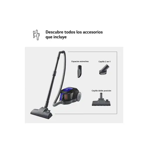 LG VC5506NHTB aspiradora 1,1 L Secar 650 W Sin bolsa