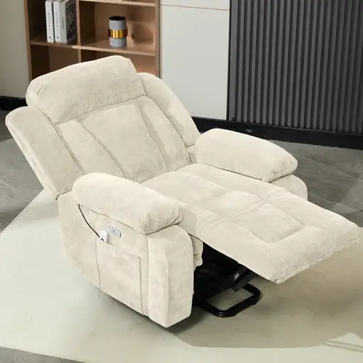 Sillón CollaHausse en tela, Masaje eléctrico de 8 puntos 95x94x107cm