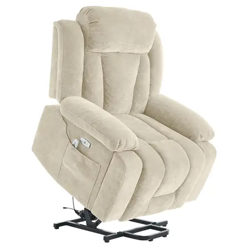 Sillón CollaHausse en tela, Masaje eléctrico de 8 puntos 95x94x107cm