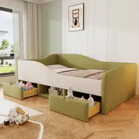Cama CollaHausse en terciopelo, Multifunción, Dos cajones 90x190cm Cama CollaHausse en terciopelo, Multifunción, Dos cajones 90x190cm