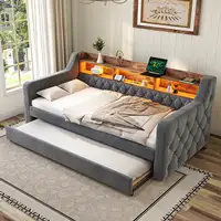 Sofá cama CollaHausse en terciopelo, Ahorro de espacio 90x190cm Sofá cama CollaHausse en terciopelo, Ahorro de espacio 90x190cm