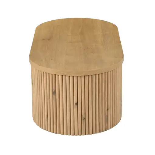 Mesa de centro CollaHausse en mdf, Ovalado 100x50x35cm