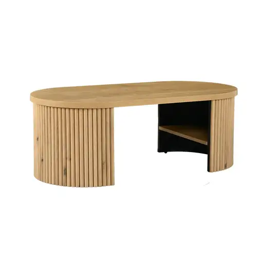 Mesa de centro CollaHausse en mdf, Ovalado 100x50x35cm