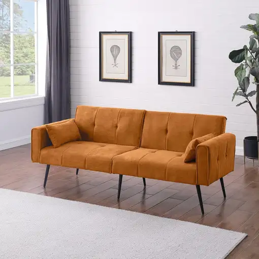 Sofá cama CollaHausse en tela, Modular, Plegable, Convertible en cama, Compacto