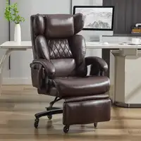 Silla de oficina CollaHausse en cuero PU, Ergonómico, Función de masaje