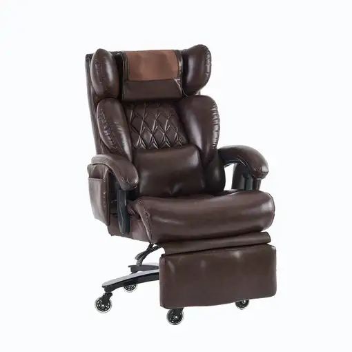 Silla de oficina CollaHausse en cuero PU, Ergonómico, Función de masaje