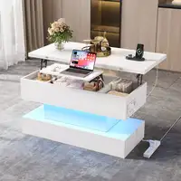 Mesa de centro CollaHausse Con enchufe, USB-C, Puerto USB 100x50x51.5cm Mesa de centro CollaHausse Con enchufe, USB-C, Puerto USB 100x50x51.5cm