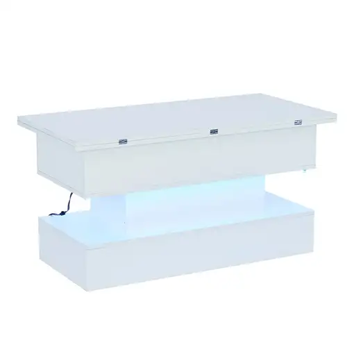 Mesa de centro CollaHausse Con enchufe, USB-C, Puerto USB 100x50x51.5cm