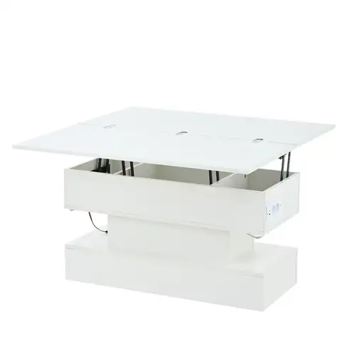 Mesa de centro CollaHausse Con enchufe, USB-C, Puerto USB 100x50x51.5cm